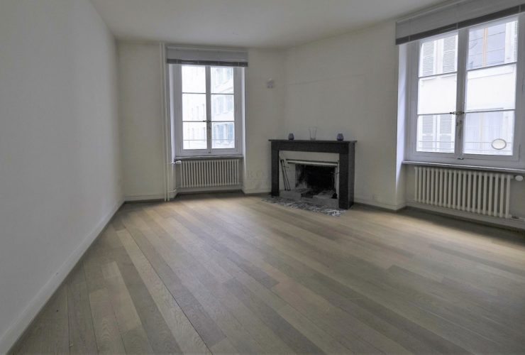 Au coeur de la vieille ville, bel appartement de 37 m2 avec cheminée, en société immobilière